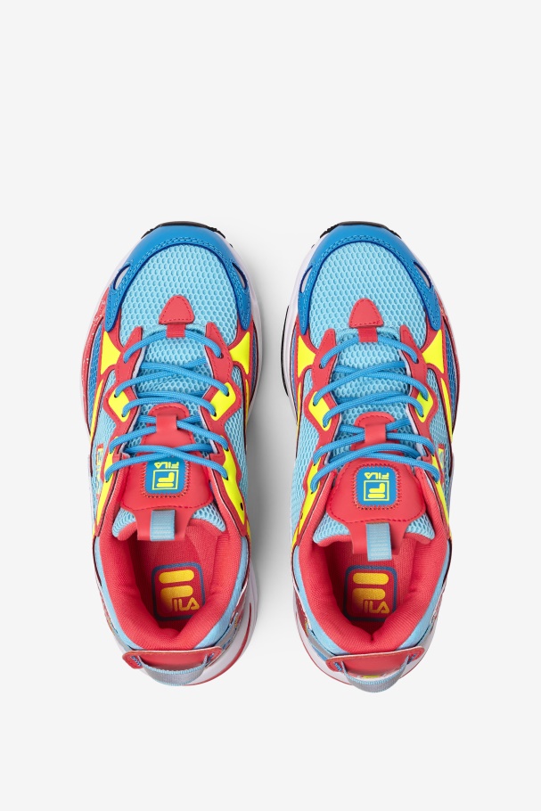 Rastreador De Raios Feminino Apex Fila Bluefish/amarelo/coral Ardente