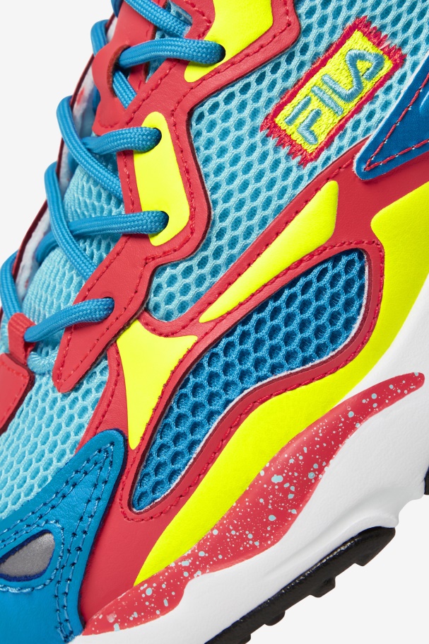 Rastreador De Raios Feminino Apex Fila Bluefish/amarelo/coral Ardente