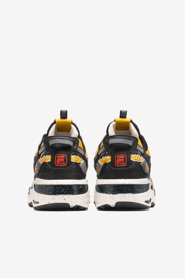 Rastreador De Raios Masculino Apex Fila Preto/vara Dourada/branco