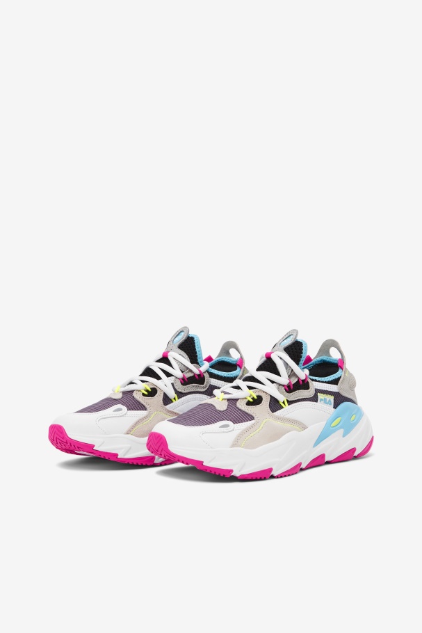Ray Tracer Feminino Fila Branco/rosa Glo/bluefish Evo 2