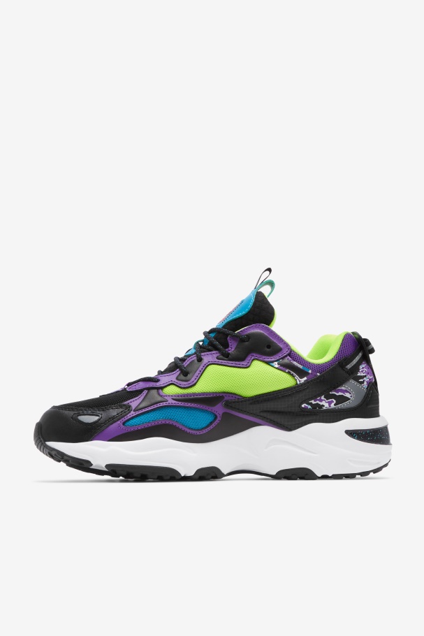 Ray Tracer Masculino De Fila Preto/branco/roxo ápice