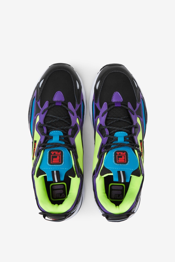 Ray Tracer Masculino De Fila Preto/branco/roxo ápice