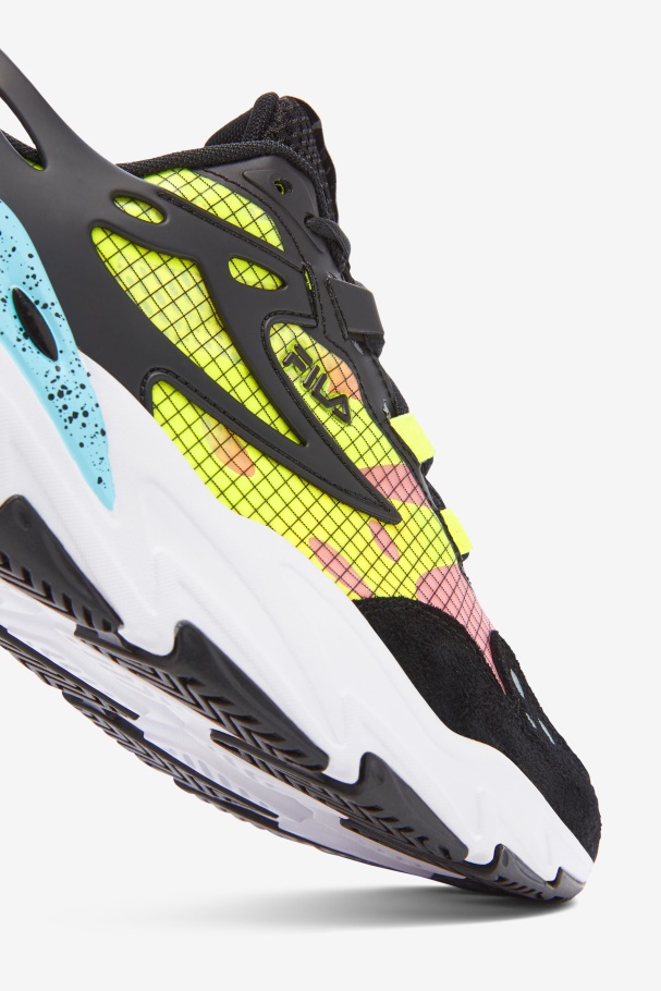 Ray Tracer Masculino Fila Preto/branco/amarelo Evo