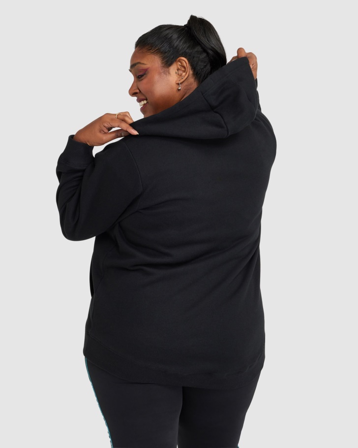 Rebecca Zip Thru Fila Feminina Negra