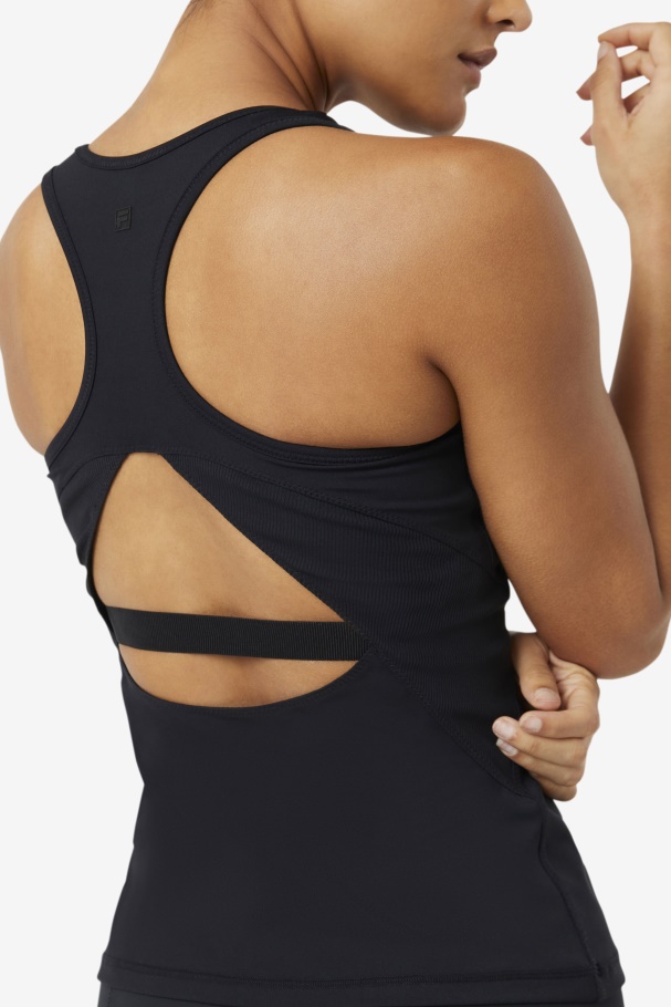 Regata Aberta Nadador Preta Uplift Fila