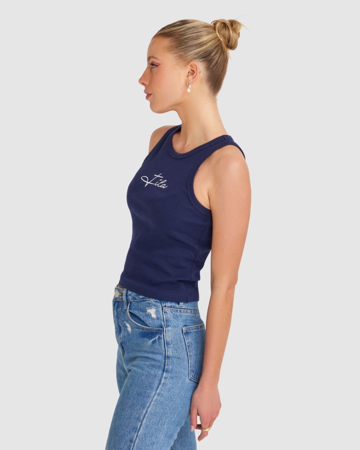 Regata Feminina Cinzia Rib Nova Navy Fila