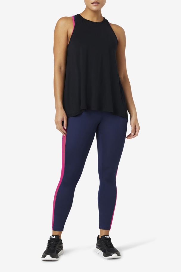 Regata Fi-lux Preta Aberta Nas Costas Fila