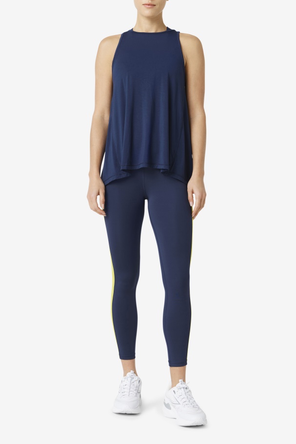 Regata Fila Marinho Fi-lux Aberta Nas Costas