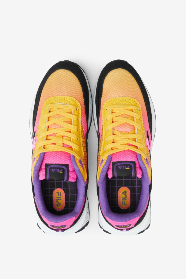 Renno Fila Feminino Limão/rosa/preto