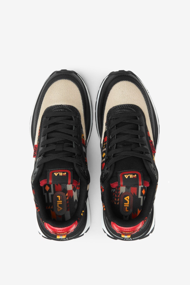 Renno Infantil Preto/oxford Bege/branco Fila Grande