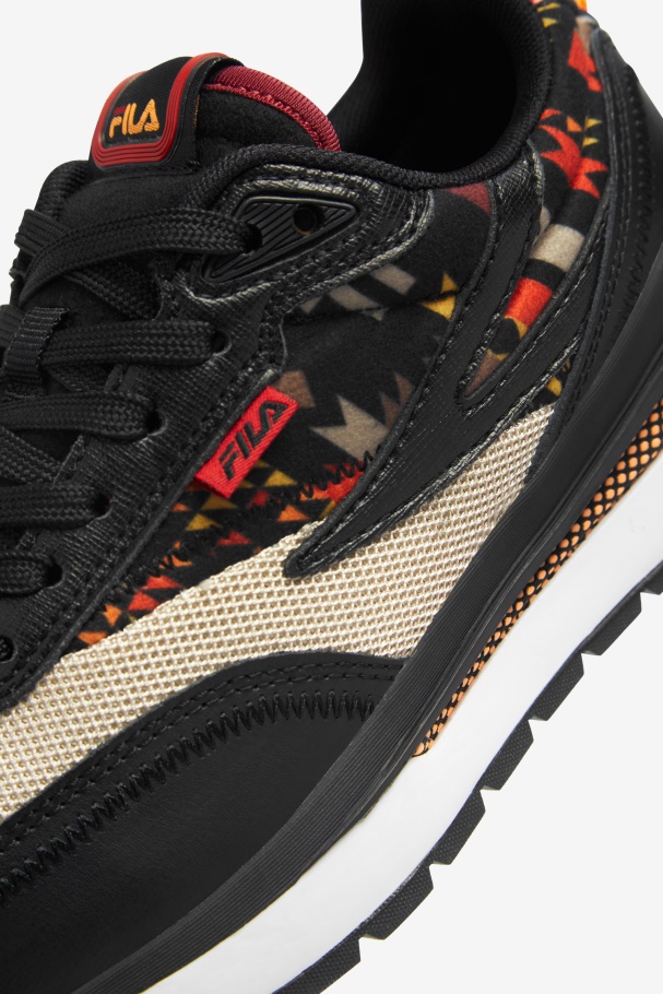 Renno Infantil Preto/oxford Bege/branco Fila Grande