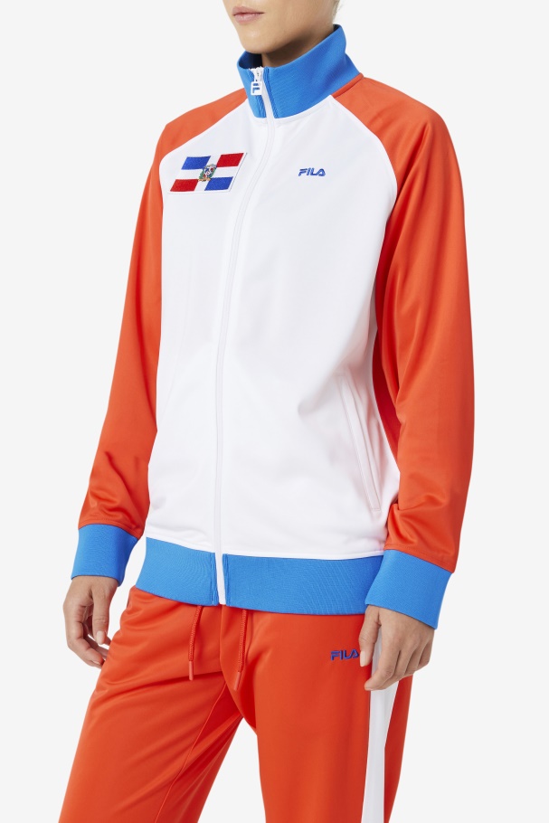 República Dominicana Jaqueta Fila Fiery Vermelho/branco/azul