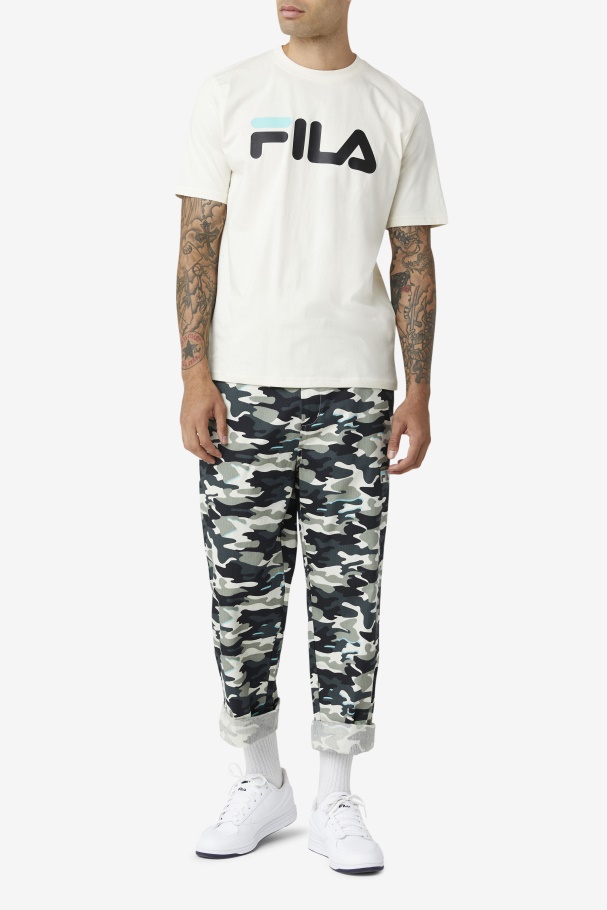 Rola/preto/azul águia Camiseta Masculina Fila