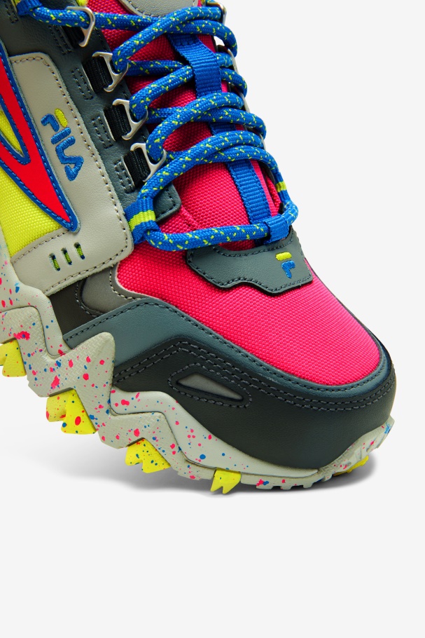 Rosa Glo/monumento/azul Fila Feminino Oakmont Tr