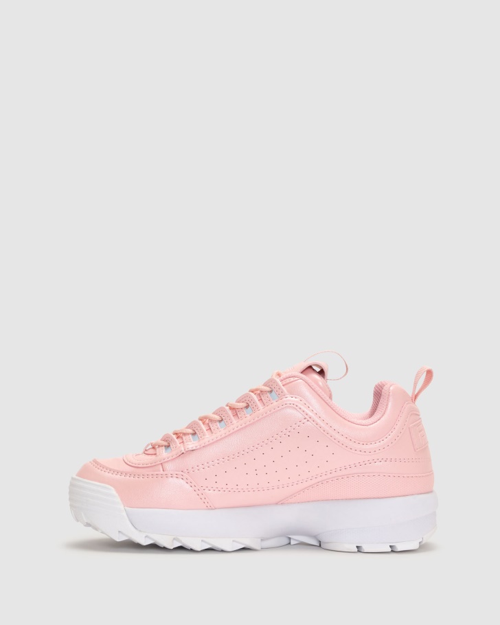 Rosquarz/rosquarz/white Fila Feminino Disruptor Ii Perolizado
