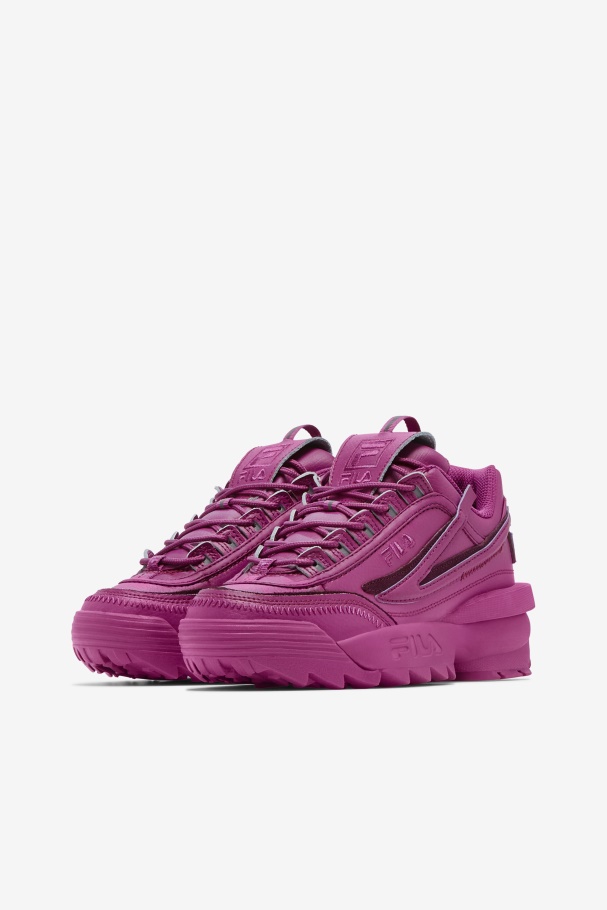 Rouge/grape Wine Fila Disruptor Feminino 2 Exp