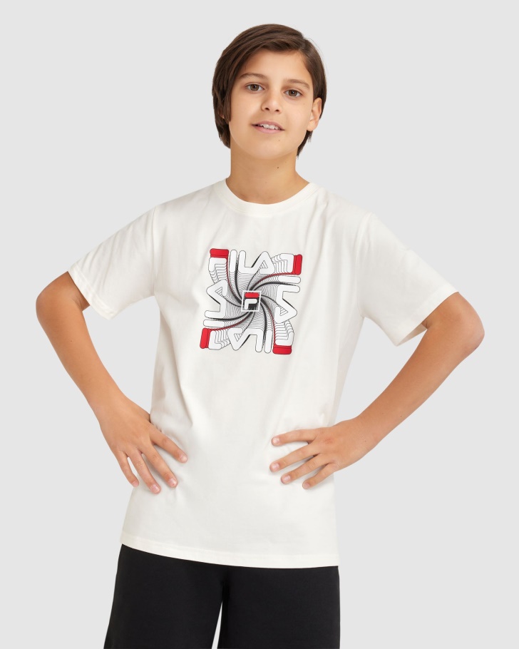 Ryan Tee Fila Do Menino Branco