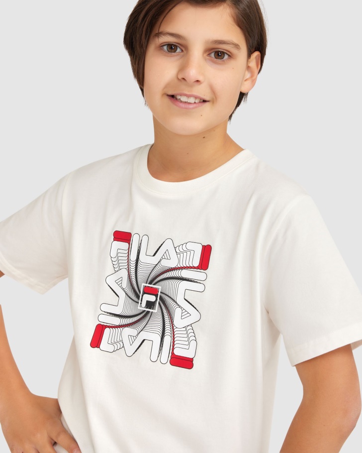 Ryan Tee Fila Do Menino Branco