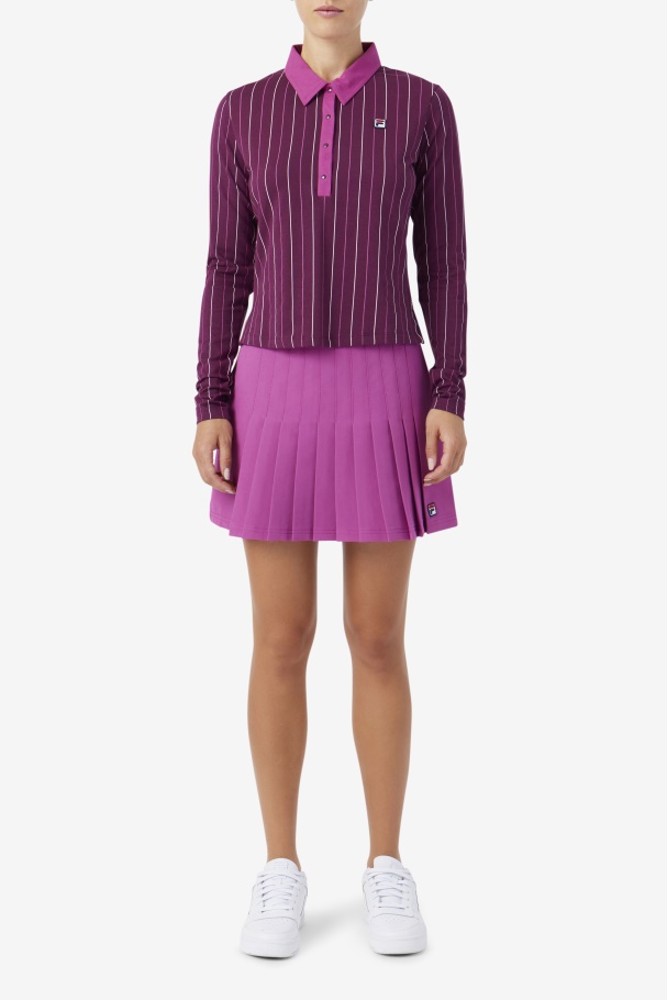 Saia Plissada Amy Fila Rouge