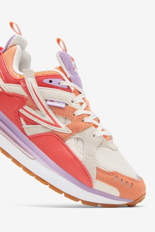 Sandenal Feminino Fila Branco/laranja/caiena