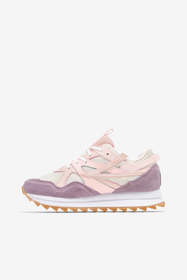 Sandenal Feminino Orbit Eggnog/rosa/pêssego Da Fila