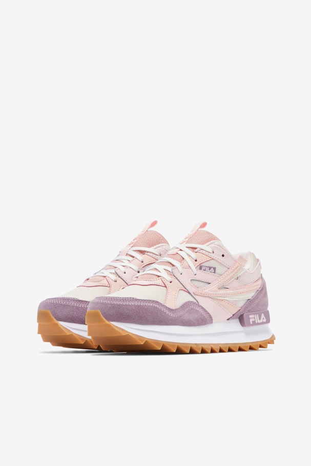 Sandenal Feminino Orbit Eggnog/rosa/pêssego Da Fila