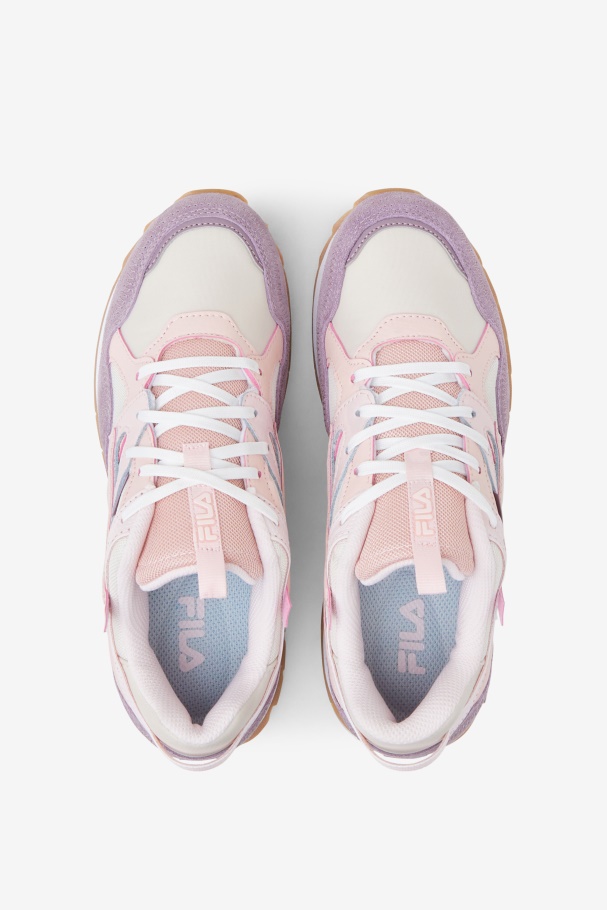 Sandenal Feminino Orbit Eggnog/rosa/pêssego Da Fila