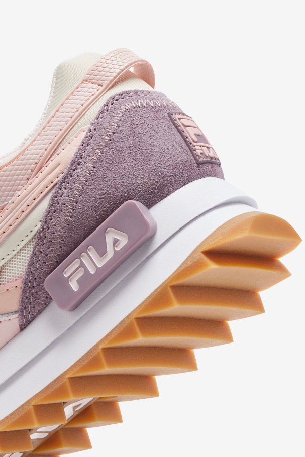 Sandenal Feminino Orbit Eggnog/rosa/pêssego Da Fila