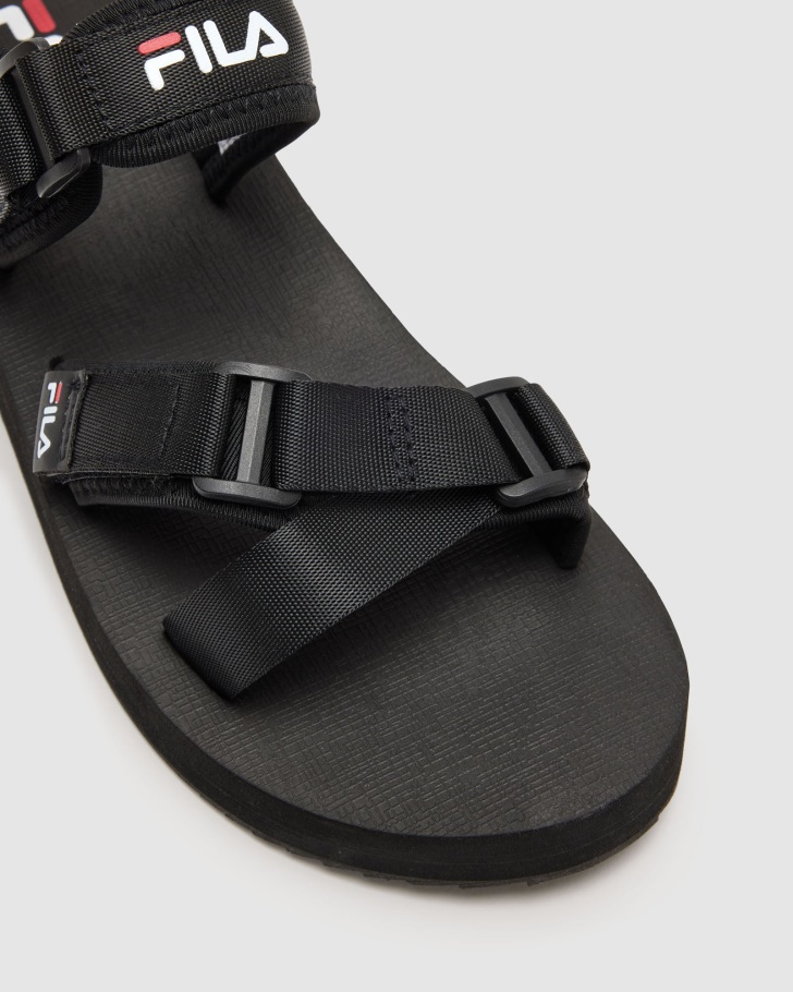 Sandália Rovereto Feminina Preto/branco/vermelho Fila