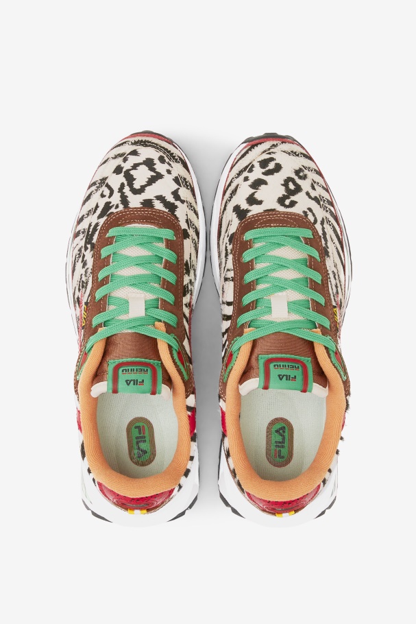 Sequóia/vermelho/seedpearl Fila Feminino Renno Zero Animal