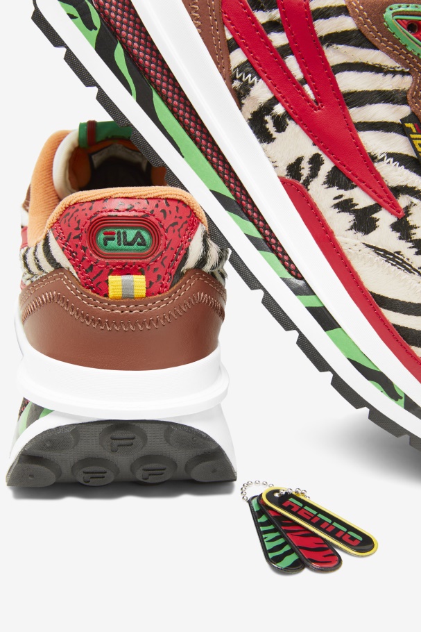 Sequóia/vermelho/seedpearl Fila Feminino Renno Zero Animal