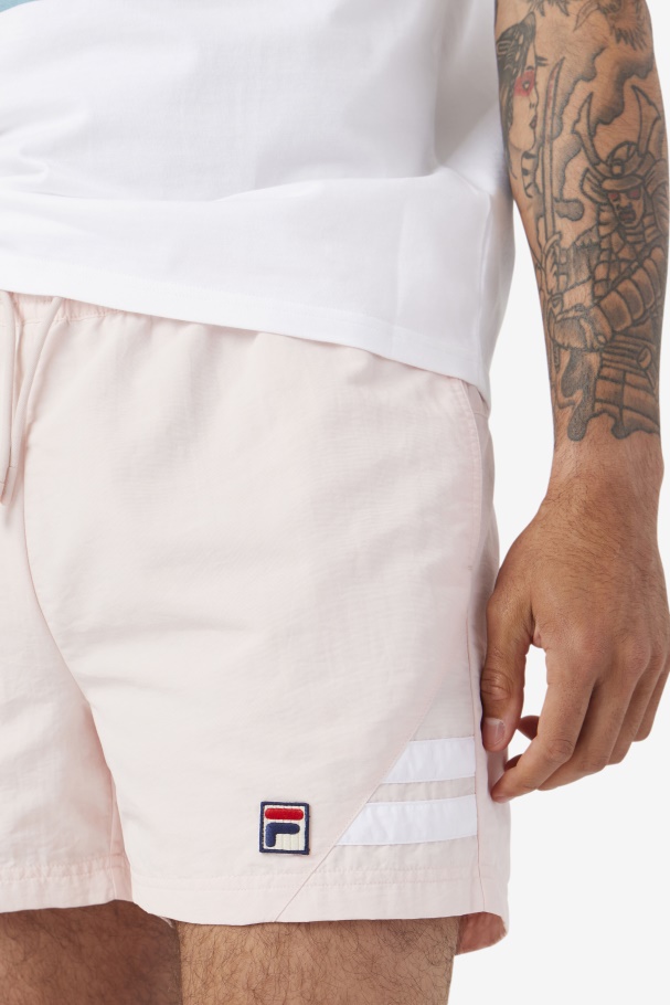 Short De Natação Rosa/branco Fila Vantage
