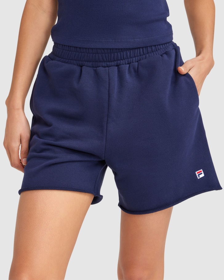 Short Feminino Cinzia Azul Marinho Novo