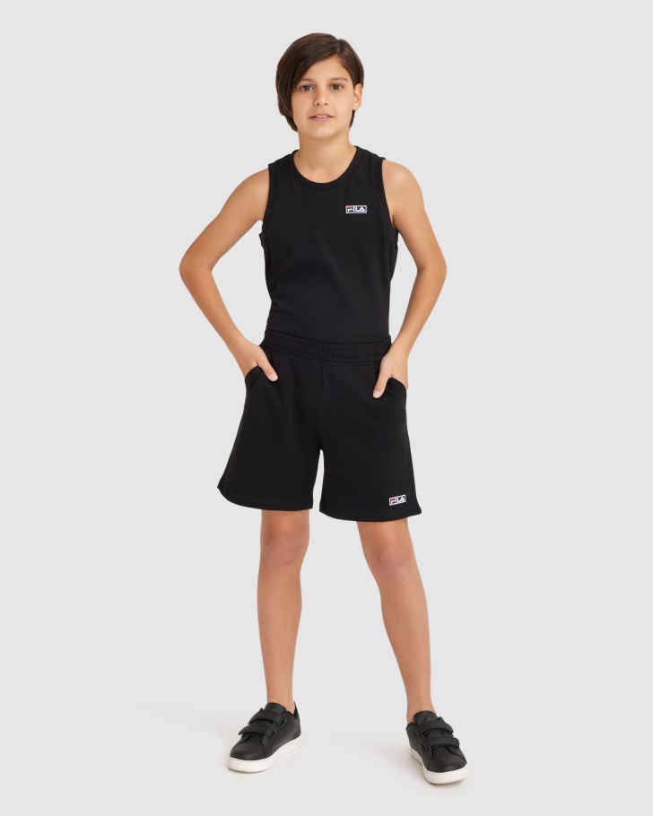 Short Parker Infantil Fila Preto