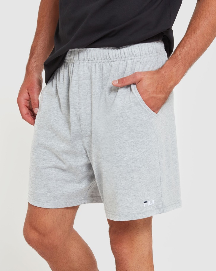Shorts De Jérsei Clássico Masculino Fila Marle Prata