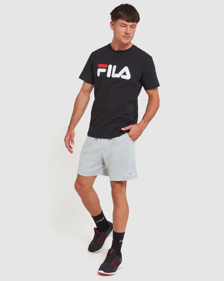 Shorts De Jérsei Clássico Masculino Fila Marle Prata