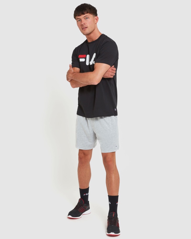 Shorts De Jérsei Clássico Masculino Fila Marle Prata