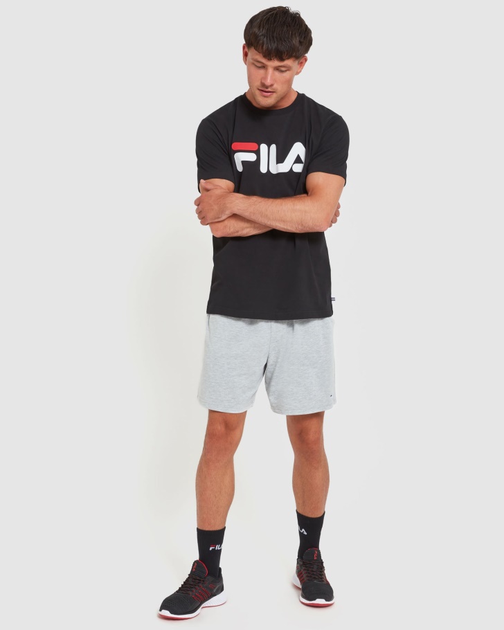 Shorts De Jérsei Clássico Masculino Fila Marle Prata
