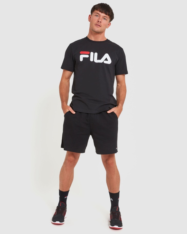 Shorts De Jérsei Masculino Clássico Fila Preto