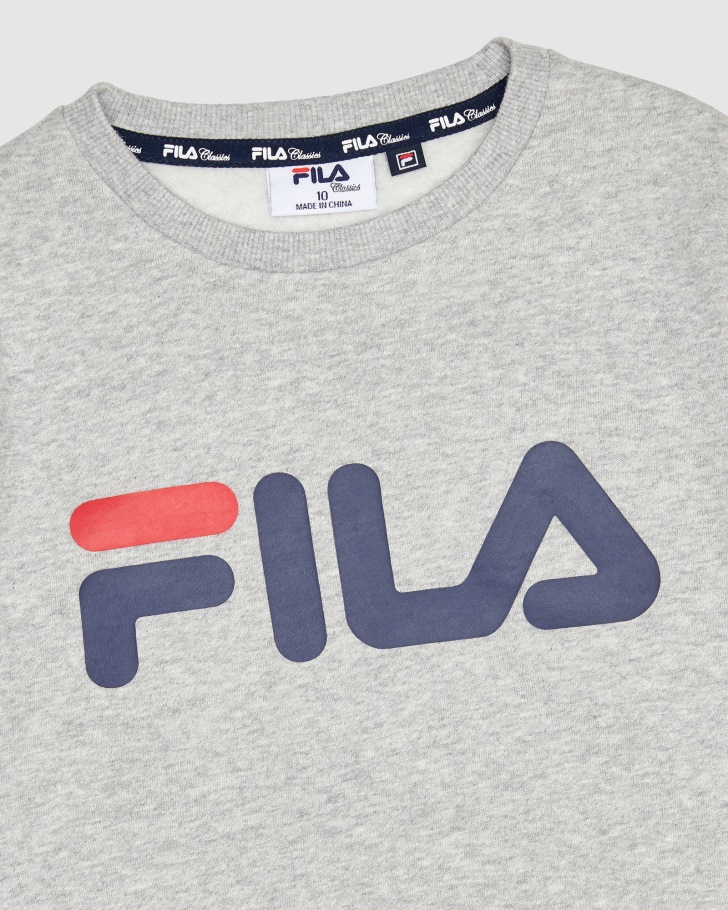 Silver Marle Fila Classic Kid\s Crew