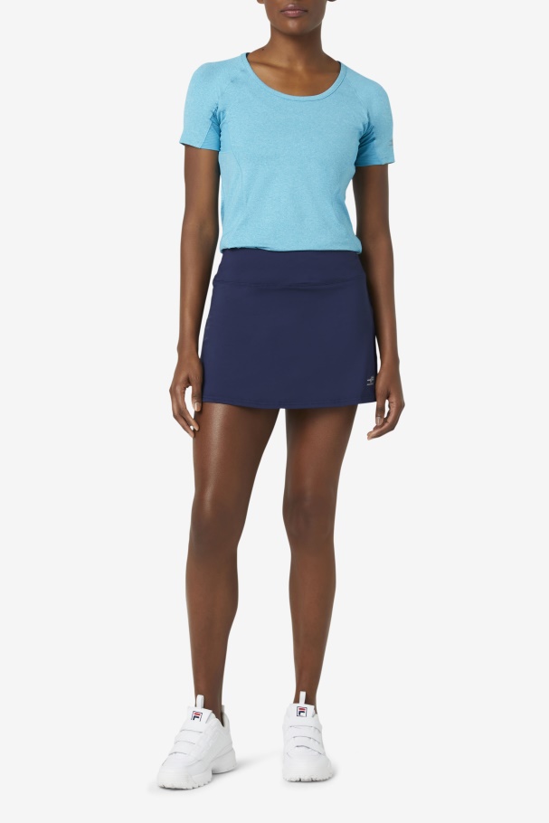 Skort Com Babados Pickleball Navy Fila
