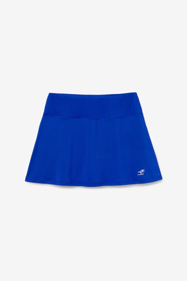 Skort Fila De Babados De Pickleball Azul Atômico