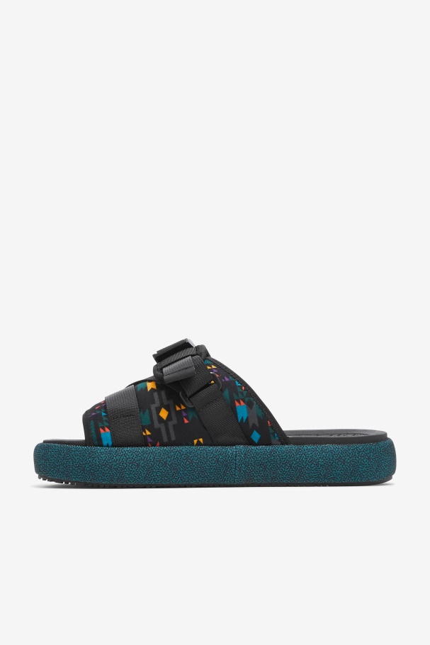 Slide Atlas Masculino Black/june Bug/saffron Fila