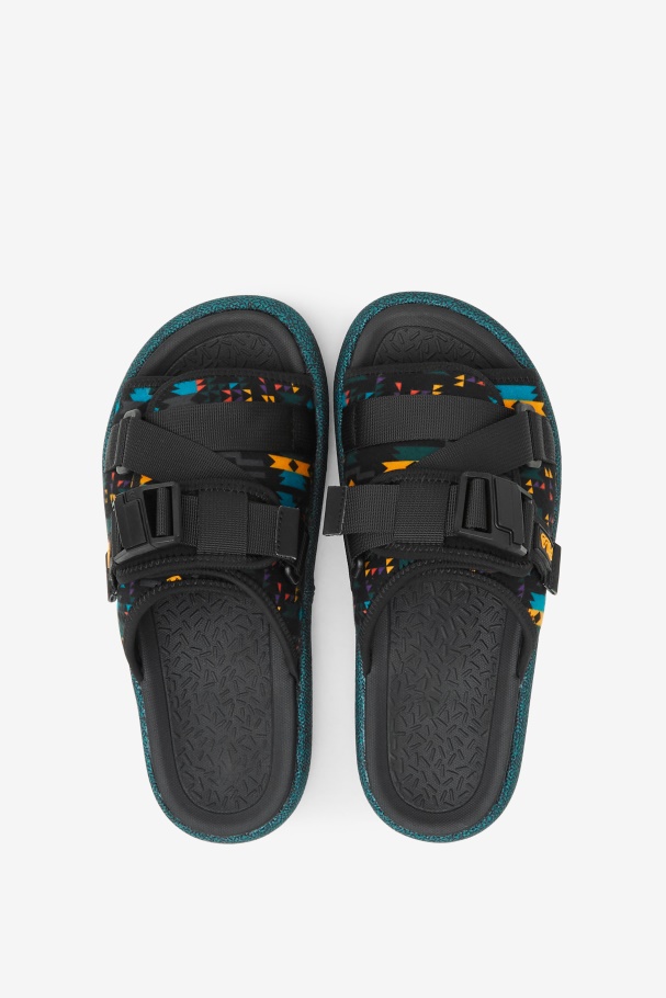 Slide Atlas Masculino Black/june Bug/saffron Fila