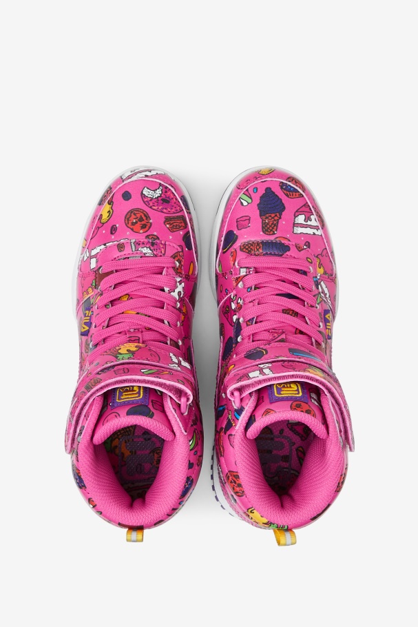 Sugar Plum/roxo/limão Fila Big Kids\ F-14