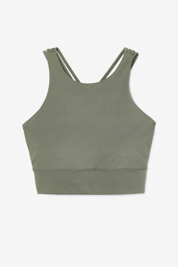 Sutiã Esportivo Gola Alta Fila Uplift Tomilho