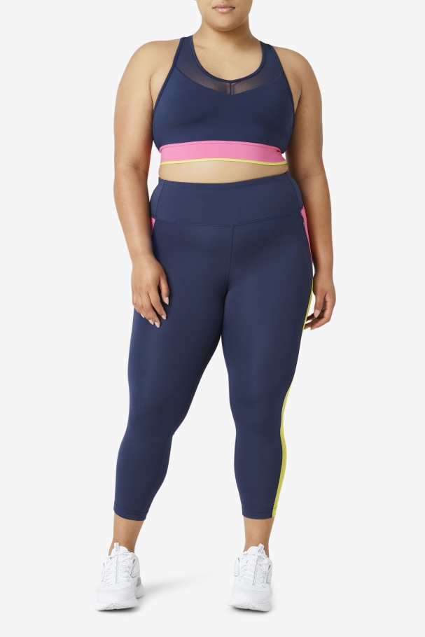 Sutiã Fila Marinho Uplift Costas Nadador