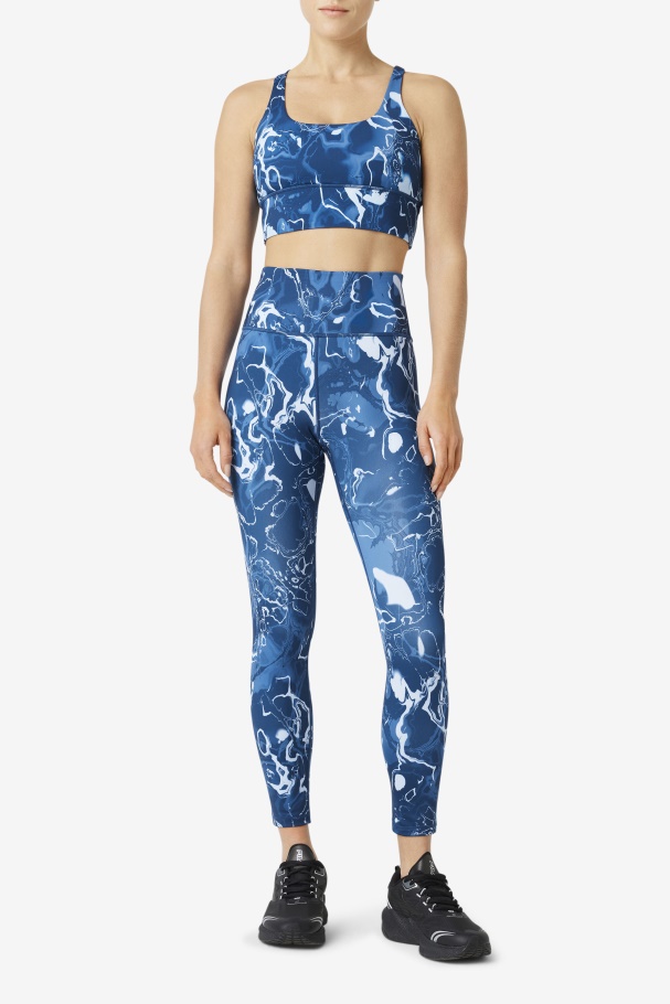 Sutiã Fila Uplift Azul Marinho Com Costas Cruzadas