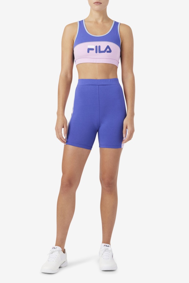 Sutiã Kairi Top Fila Azul/orquídea/azul/branco
