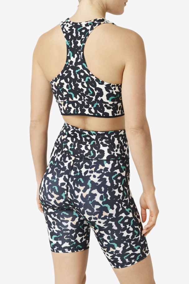 Sutiã Uplift Costas Nadador Fila Preto Animal